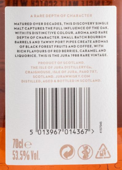 1988 Jura Rare Vintage
