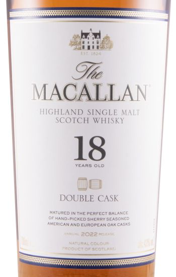 Macallan Double Cask 2022 Release 18 anos
