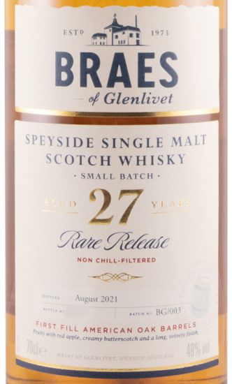 Braes of Glenlivet 27 anos