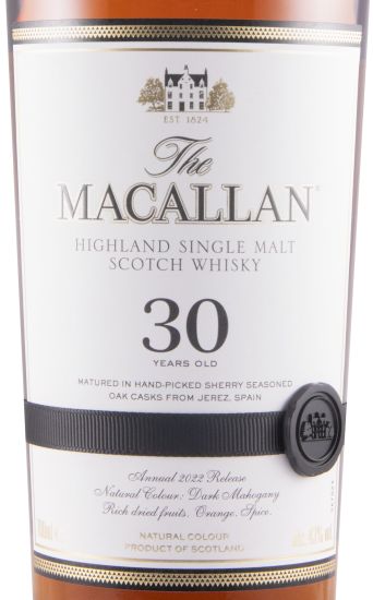 Macallan Sherry Oak 2022 Release 30 anos