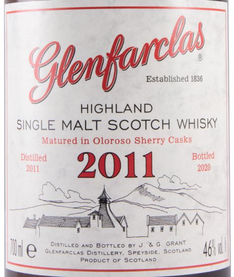 2011 Glenfarclas Oloroso Sherry Casks (engarrafado em 2020)