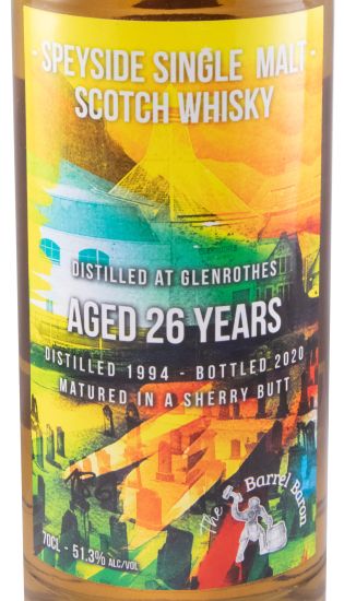 1994 The Barrel Baron Glenrothes Sherry Butt 26 anos (engarrafado em 2020)