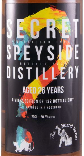 1994 The Barrel Baron Secret Speyside Distillery 26 anos (engarrafado em 2020)
