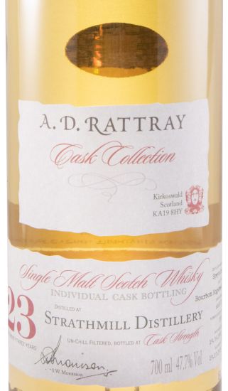 1992 A.D. Rattray Cask Colletion Strathmill Cask Strengh 23 anos