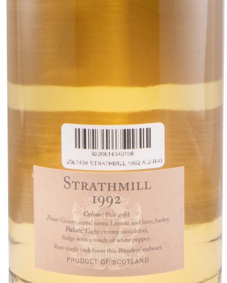 1992 A.D. Rattray Cask Colletion Strathmill Cask Strengh 23 anos