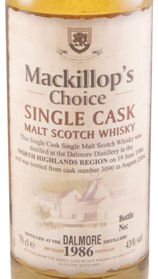 1986 Mackillop's Choice Dalmore Single Cask (garrafa n.º 23)