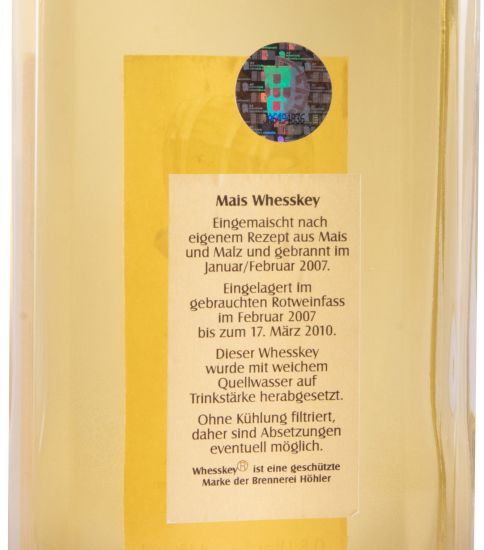 2007 Whesskey Hessischer Mais Whisky 50cl