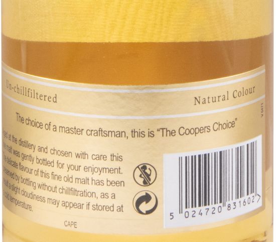 1998 The Coopers Choice Caperdonich Heavily Peated