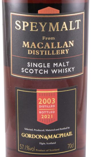 2003 Gordon & Macphail Macallan Speymalt (engarrafado em 2021)