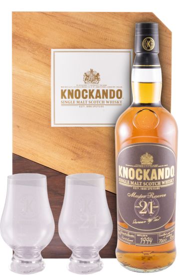 Coffret Knockando 21 years w/2 Glasses