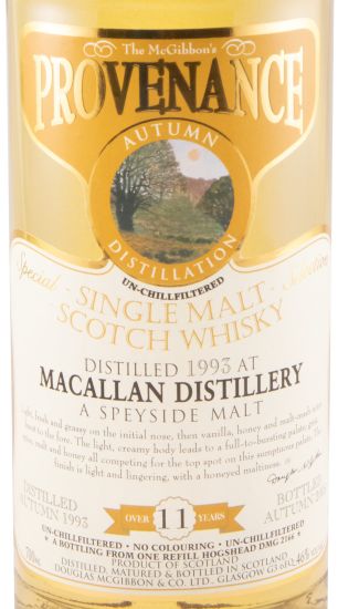 1993 The McGibbon's Provenance Macallan 11 anos