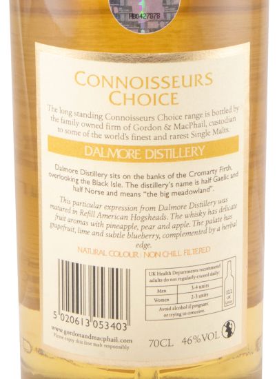 2001 Gordon & Macphail Dalmore Connoisseurs Choice