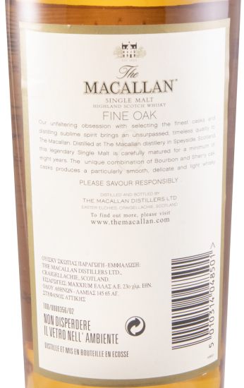 Macallan Fine Oak 8 years (former bottle)