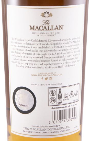 Macallan Triple Cask Edição Limitada 12 anos