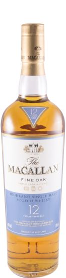 Macallan Fine Oak Triple Cask 12 years (white & blue label)