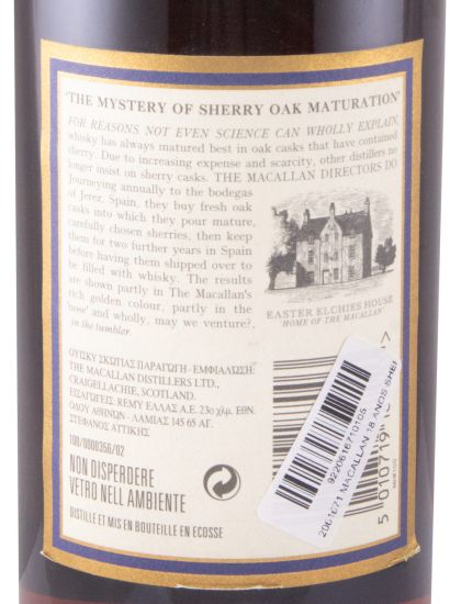 1983 Macallan Sherry Oak 18 anos