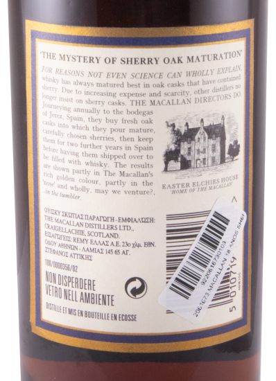1985 Macallan Sherry Oak 18 anos