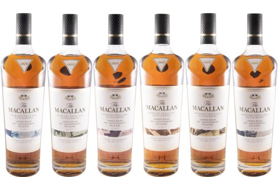 Conjunto Macallan James Bond 60th Anniversary 6x70cl
