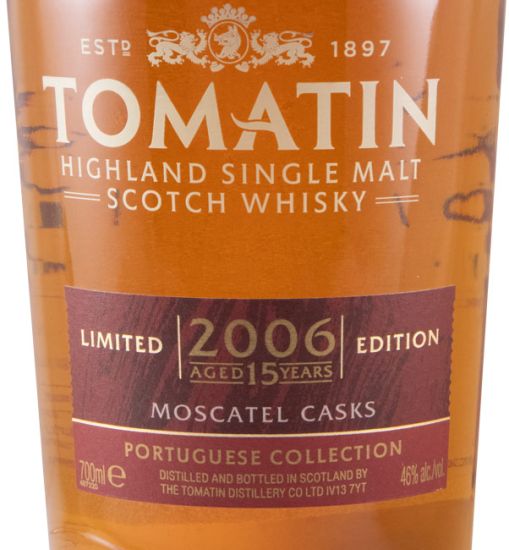 Tomatin Portuguese Collection Moscatel Casks Edição Limitada 15 anos