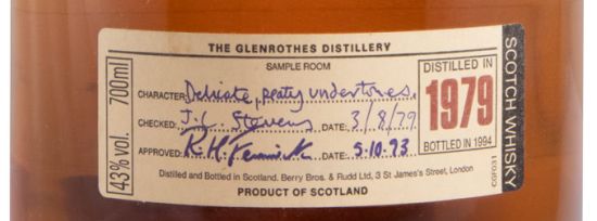 1979 Glenrothes (bottled in 1994)