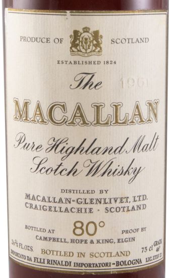 1961 Macallan Sherry Wood