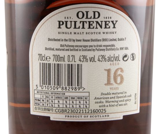 Old Pulteney 16 anos
