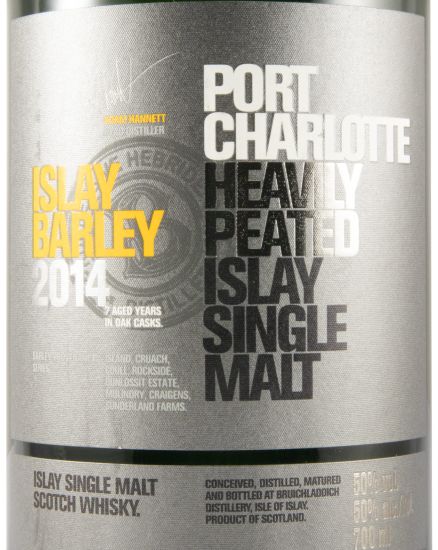 2014 Bruichladdich Port Charlotte Islay Barley Heavily Peated Islay