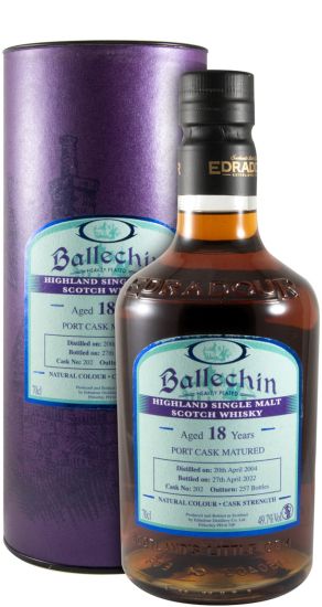 Ballechin Port Cask Matured 18 anos