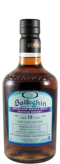 Ballechin Port Cask Matured 18 anos