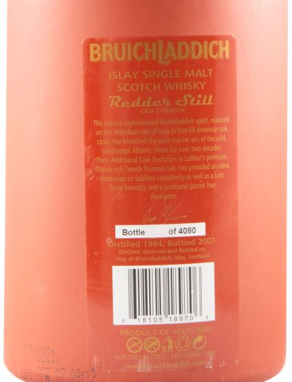 Bruichladdich Redder Still 22 anos (engarrafado em 2007)