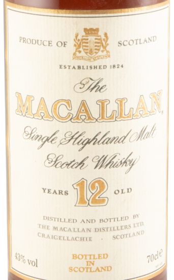Macallan Sherry Wood 12 anos 43% (garrafa antiga)