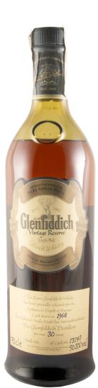 1968 Glenfiddich Vintage Reserve Cask N.º 13147 30 anos