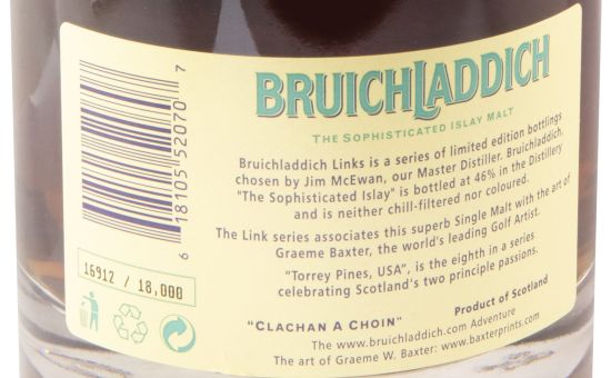 Bruichladdich Torrey Pines Links 15 anos