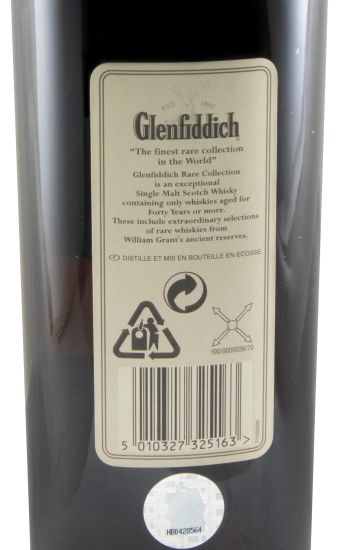 Glenfiddich Rare Collection 40 anos (garrafa n.º 346)