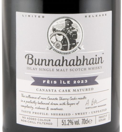 2023 Bunnahabhain Fèis Ìle Canasta Cask Matured Limited Release