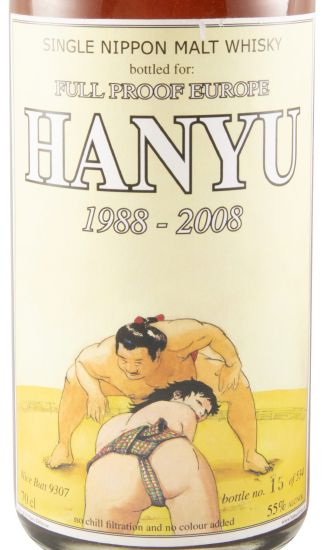 Hanyu Full Proff Europe 1988-2008 Cask N.º 9307 (garrafa n.º 15)