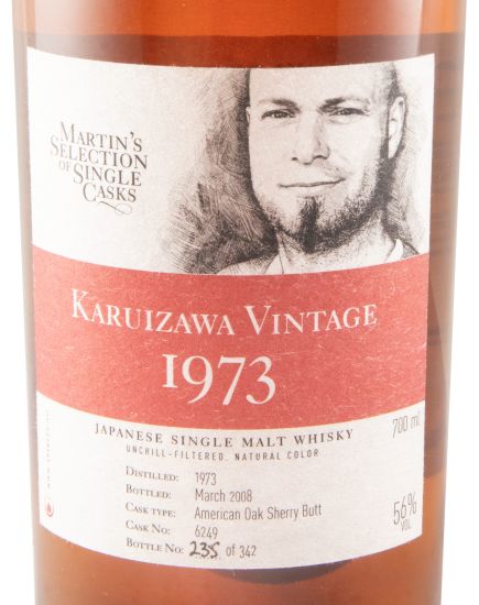1973 Karuizawa Vintage Martin's Selection Cask N.º 6249 35 years (bottle n.º 235)