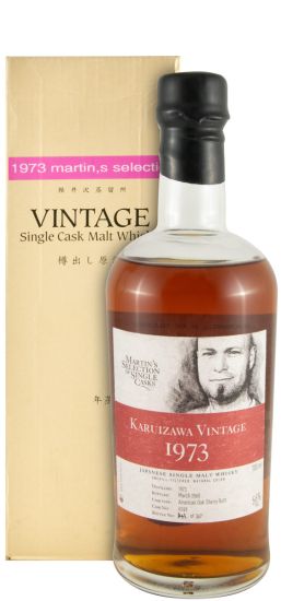 1973 Karuizawa Martin's Selection Vintage Cask N.º 6249 35 anos (garrafa n.º 141 e engarrafado em 2008)