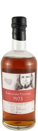 1973 Karuizawa Martin's Selection Vintage Cask N.º 6249 35 anos (garrafa n.º 141 e engarrafado em 2008)