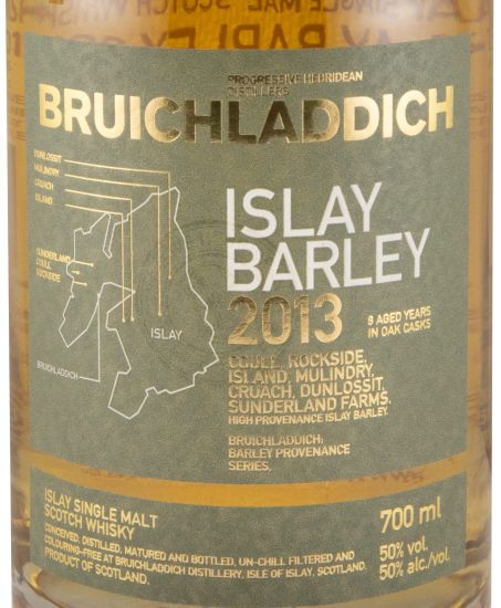 2013 Bruichladdich Islay Barley 8 years