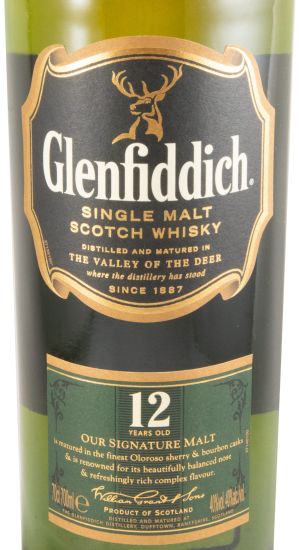 Glenfiddich 12 anos (rótulo preto)