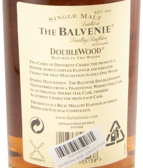 Balvenie Doublewood 12 anos (garrafa antiga)