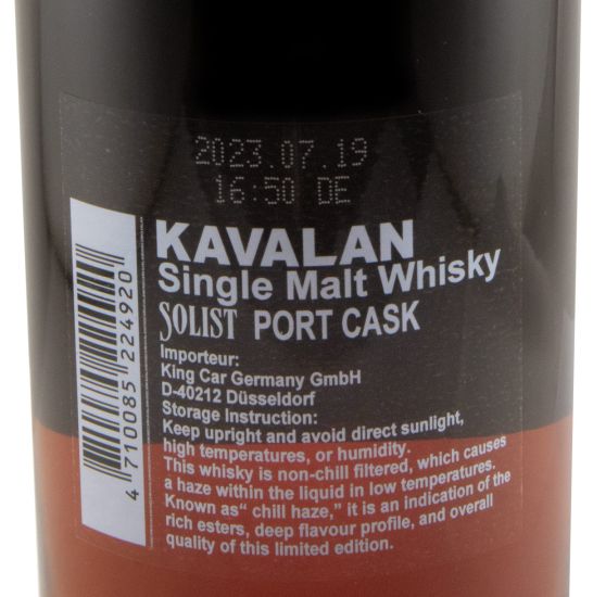 Kavalan Solist Port Cask 54%