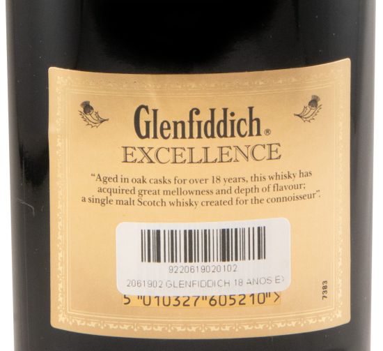 Glenfiddich Excellence 18 anos (sem caixa)