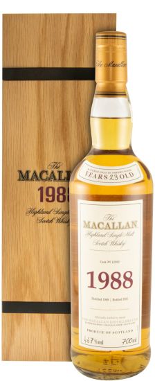 1988 Macallan Cask N.º 12202 23 anos (engarrafado em 2011)