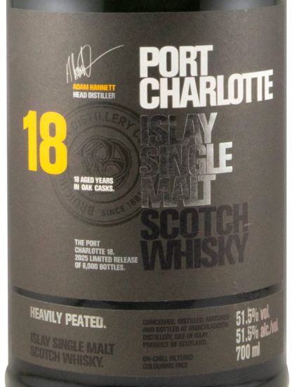 Port Charlotte Heavily Peated Islay 18 anos