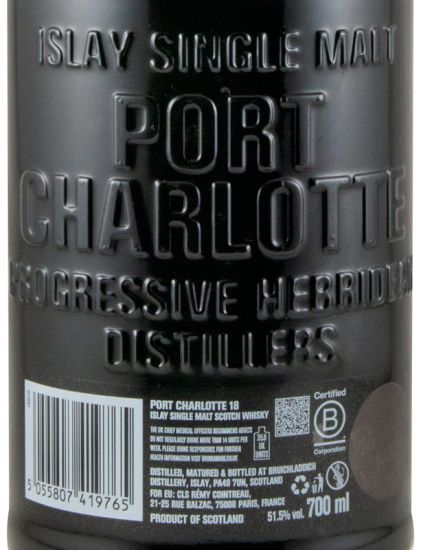 Port Charlotte Heavily Peated Islay 18 anos