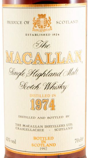 1974 Macallan Sherry Wood 18 anos