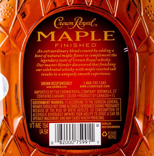 Crown Royal Maple Finished 1L