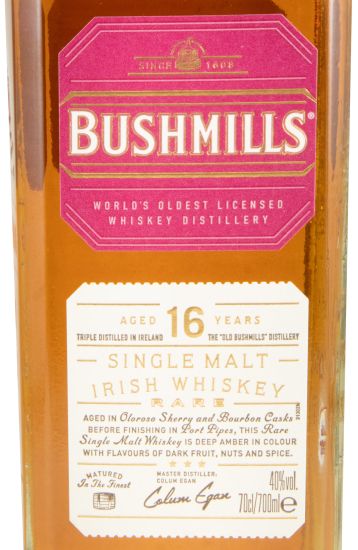 Bushmills Single Malt 16 anos